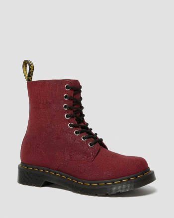 Dr Martens 1460 Pascal Glitter Lifestyle Topanky Damske Ruzove Červené | 0732-KRIYF